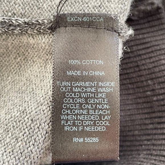 EXPRESS Men’s Size Medium Black & Gray Color Block Cardigan Sweater - Picture 4 of 5